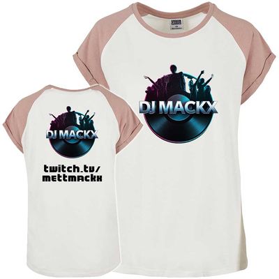 DJ Mackx Contrast T-Shirt by Urban Classics | Special-Shirt with Twitch-Link (Women)