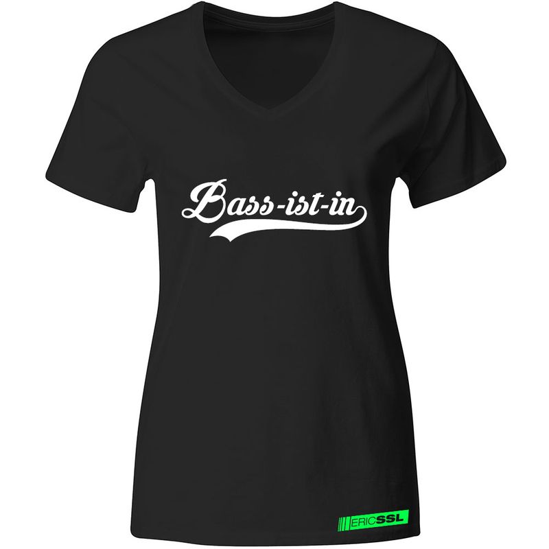 "Bass-ist-in" by Eric SSL T-Shirt Schwarz (Women)