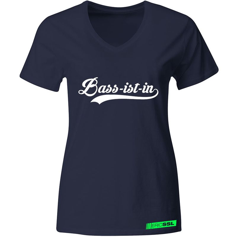 "Bass-ist-in" by Eric SSL T-Shirt Schwarz (Women)