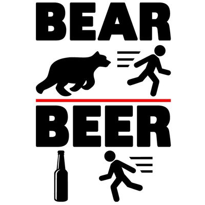 "Bear vs. Beer" Tasse
