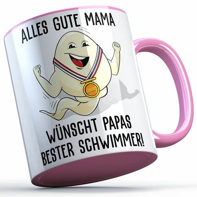 "Alles Gute Mama wünscht Papas bester Schwimmer" Spermium Tasse