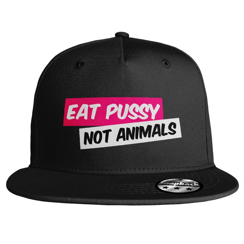 "Eat Pussy, not Animals" Snapback (8 Varianten)