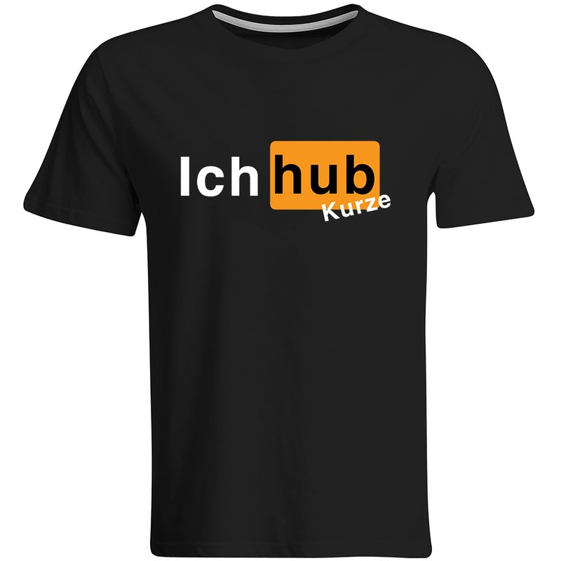 "Ich hub Kurze" T-Shirt (Herren, Rundhals Ausschnitt)