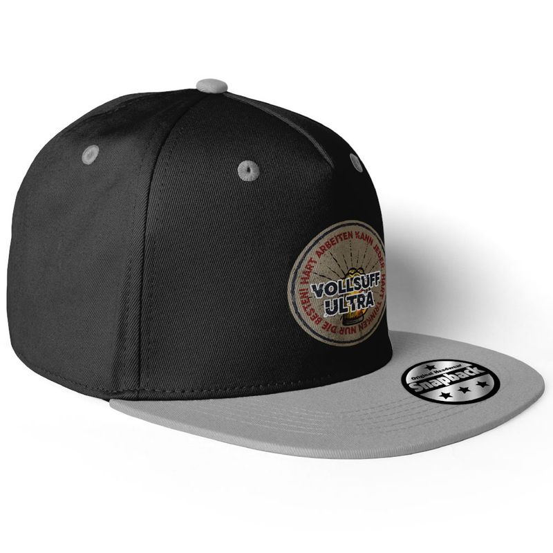 "Hart arbeiten kann jeder, hart trinken nur die Besten - Vollsuff Ultra" Snapback (8 Varianten)
