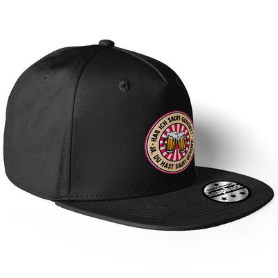 "Hab ich Saufi gehört? Ja, du hast Saufi gehört" Snapback (8 Varianten) Bierglas-Edition