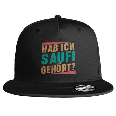 "Hab ich Saufi gehört?" Snapback (8 Varianten) Vintage-Edition