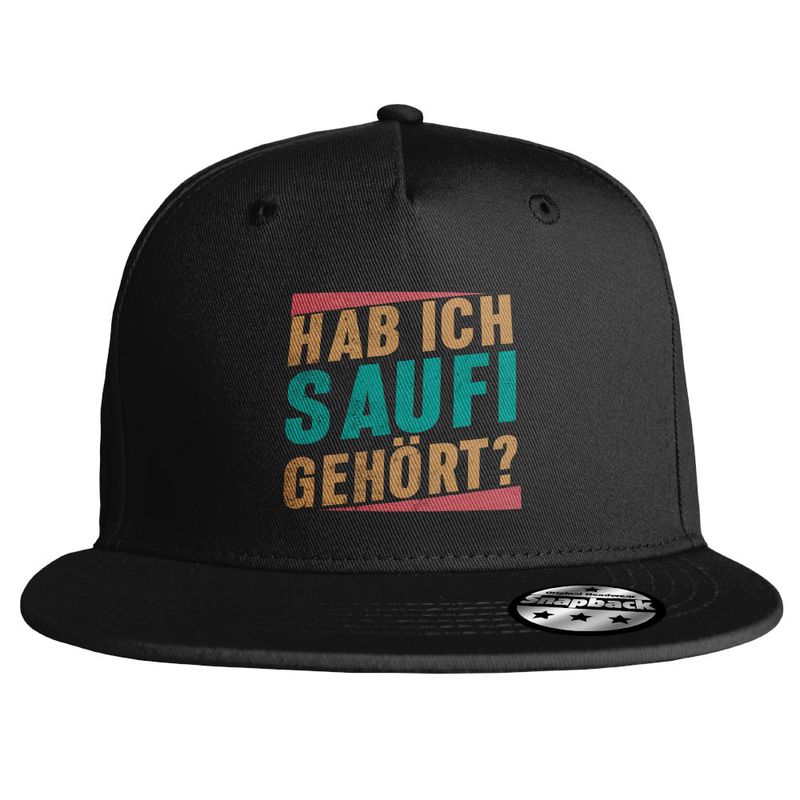 "Hab ich Saufi gehört?" Snapback (8 Varianten) Vintage-Edition