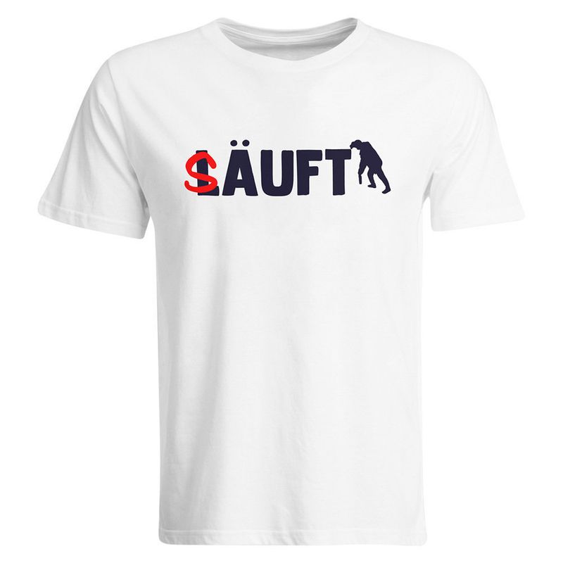Säuft T-Shirt (Herren, Rundhals Ausschnitt)