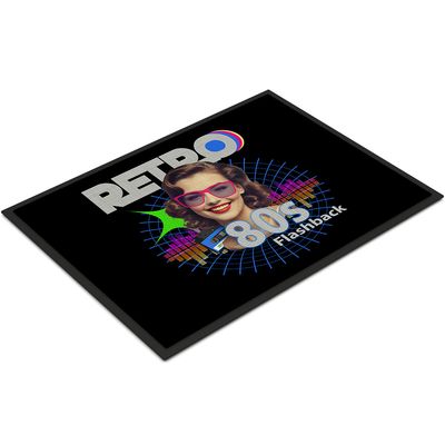Retro 80s Flashback Fußmatte (Abmessungen 35 x 50 cm) Retro 80s Flashback Fußmatte (Abmessungen 35 x 50 cm)
