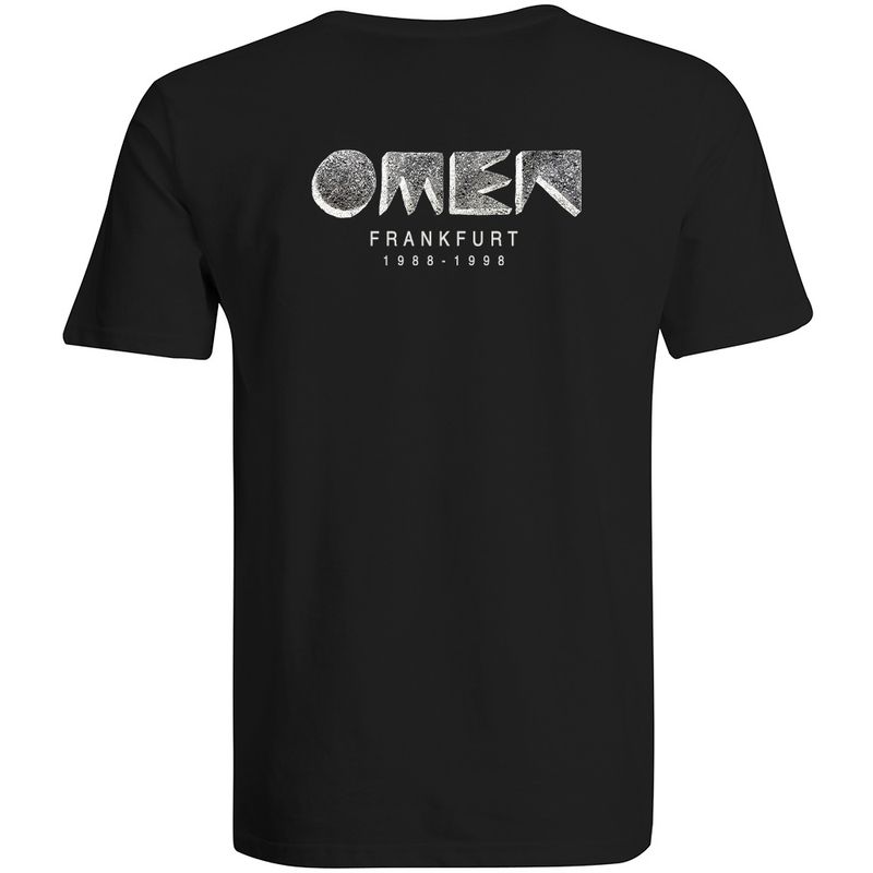 OMEN Frankfurt T-Shirt (Unisex / Rundhals) Design: Negativ Logo vorne klein, hinten groß