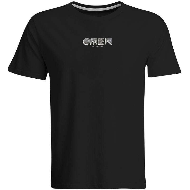 OMEN Frankfurt T-Shirt (Unisex / Rundhals) Design: Negativ Logo vorne klein, hinten groß