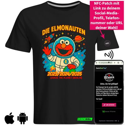 "3 Jahre - Die Elmonauten @ RTP" SmartConnect T-Shirt mit NFC-Funktion (Men)