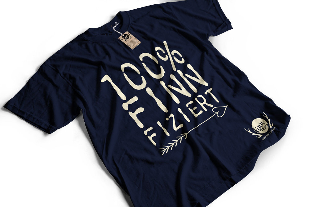 "100% finnfiziert" Finnland T-Shirt (Herren)​