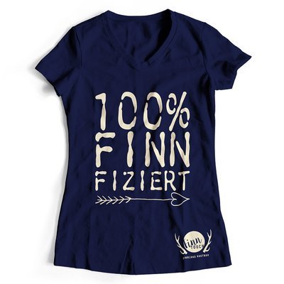 100% finnfiziert Finnland T-Shirt (Damen)