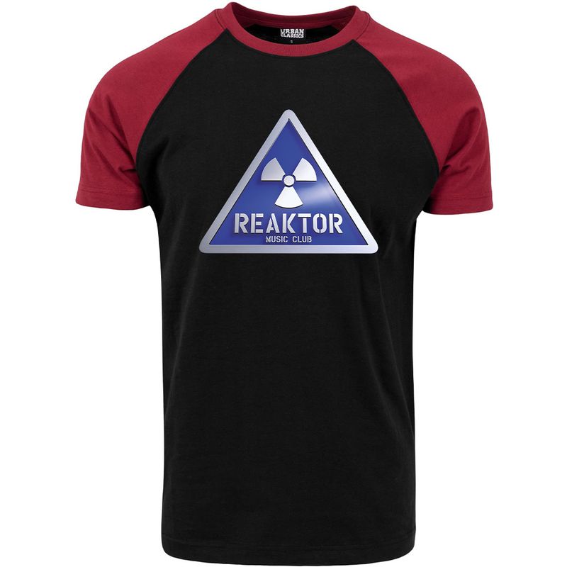 REAKTOR (Blue-Logo) Contrast T-Shirt by Urban Classics (Men)