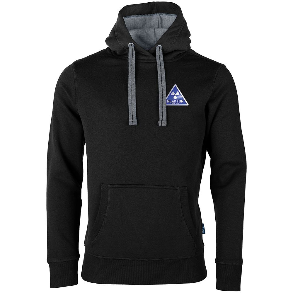 REAKTOR Luxury Hoodie | Blue-Logo vorne klein, hinten groß (Unisex)