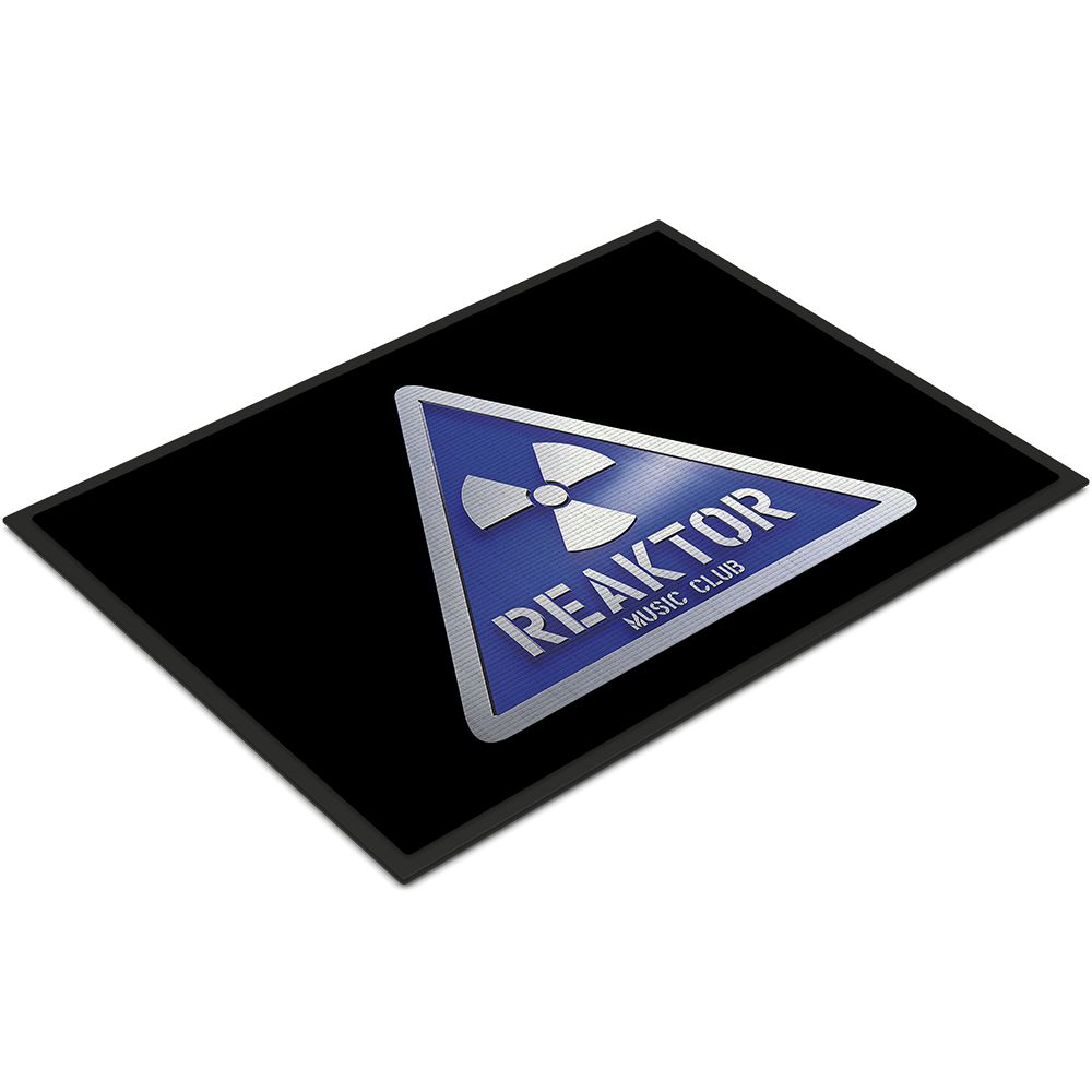 REAKTOR Fußmatte | Blue-Logo (Größe 35 x 50 cm)