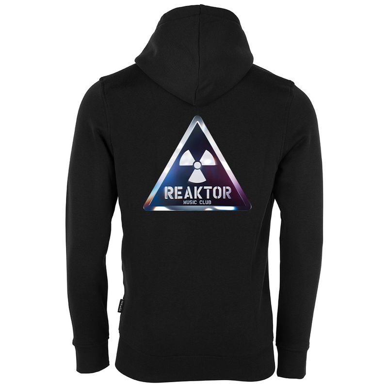 REAKTOR Luxury Zip-Hoodie | Chromelook-Logo vorne klein, hinten groß (Unisex)