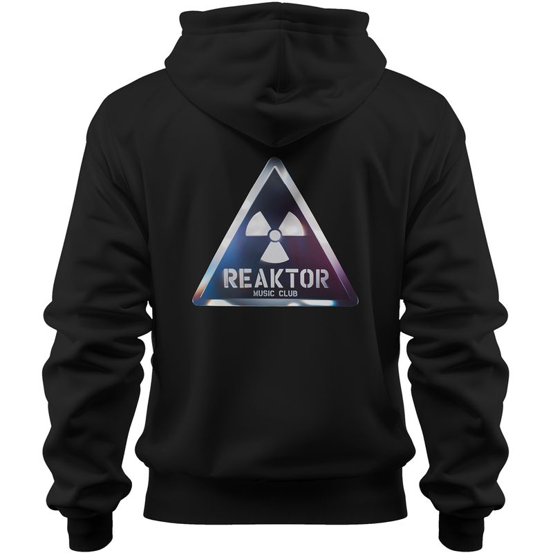 REAKTOR Premium-Hoodie | Chromelook-Logo vorne klein, hinten groß (Unisex)