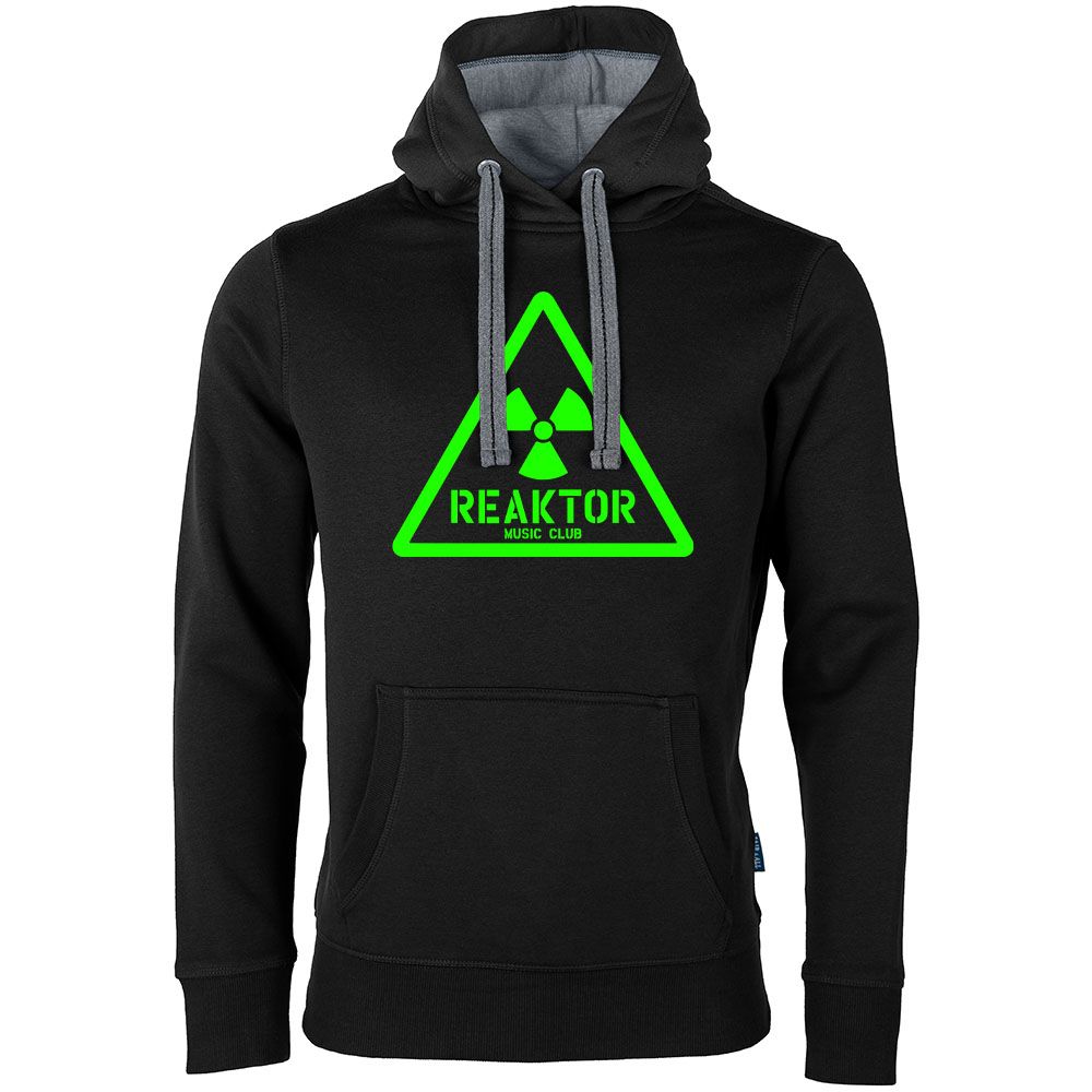 REAKTOR Luxury Hoodie | Retro-Logo vorne groß (Unisex)