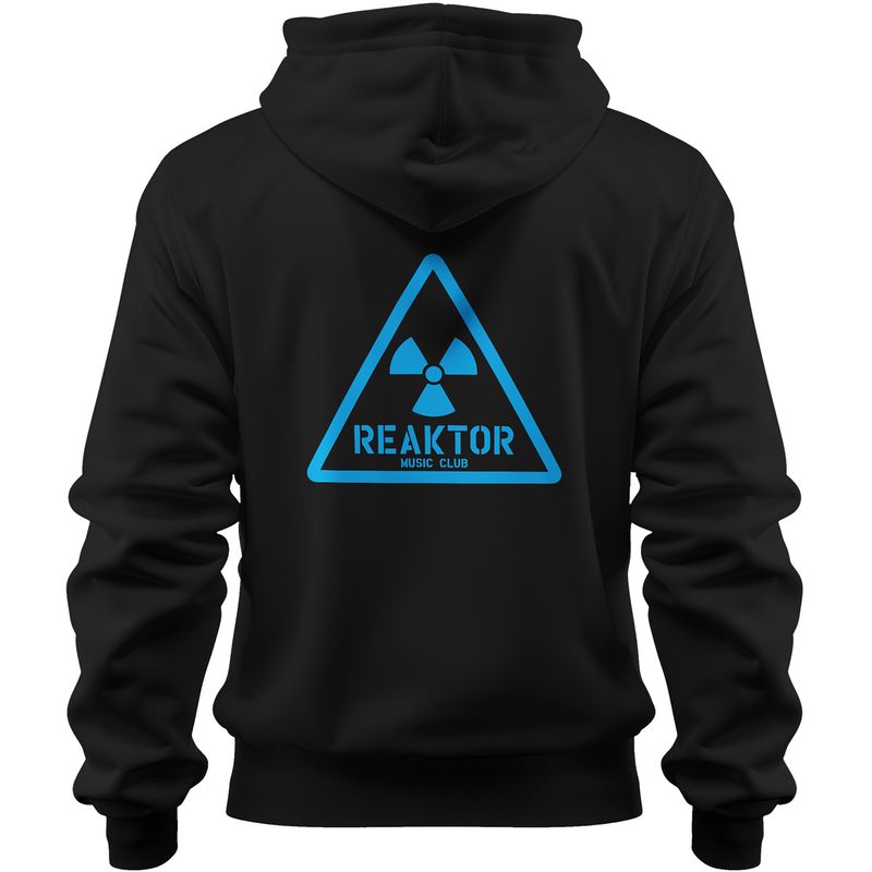 REAKTOR Premium-Hoodie | Retro-Logo vorne klein, hinten groß (Unisex)