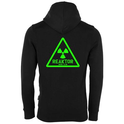 REAKTOR Luxury Zip-Hoodie | Retro-Logo vorne klein, hinten groß (Unisex)