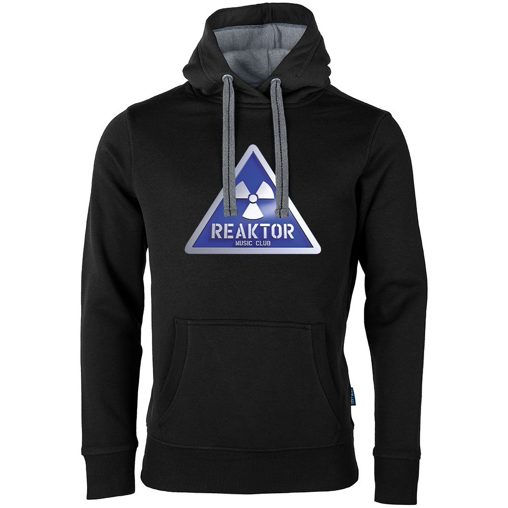 REAKTOR Luxury Hoodie | Blue-Logo vorne groß (Unisex)