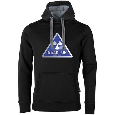 REAKTOR Luxury Hoodie | Blue-Logo vorne groß (Unisex)