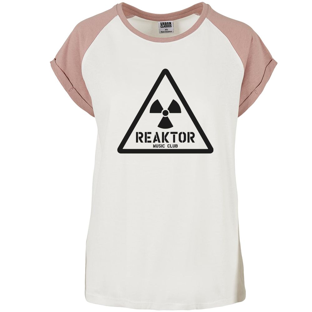 REAKTOR (Retro-Logo) Contrast T-Shirt by Urban Classics  (Women)