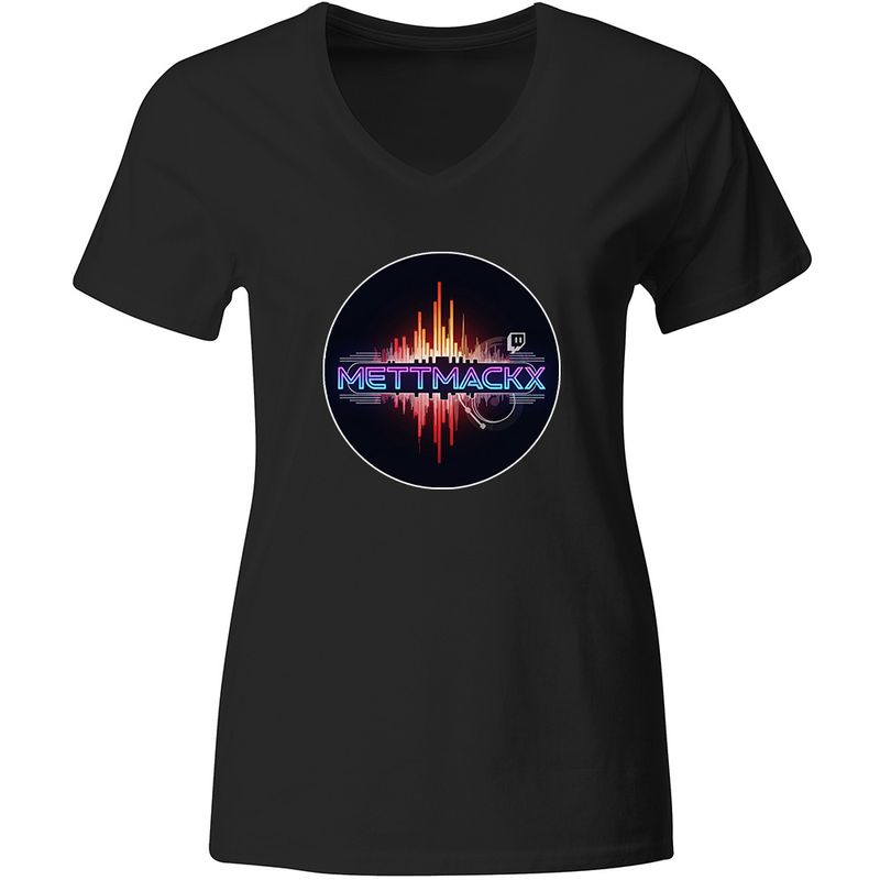 DJ Mackx T-Shirt | Black Vinyl (Women)