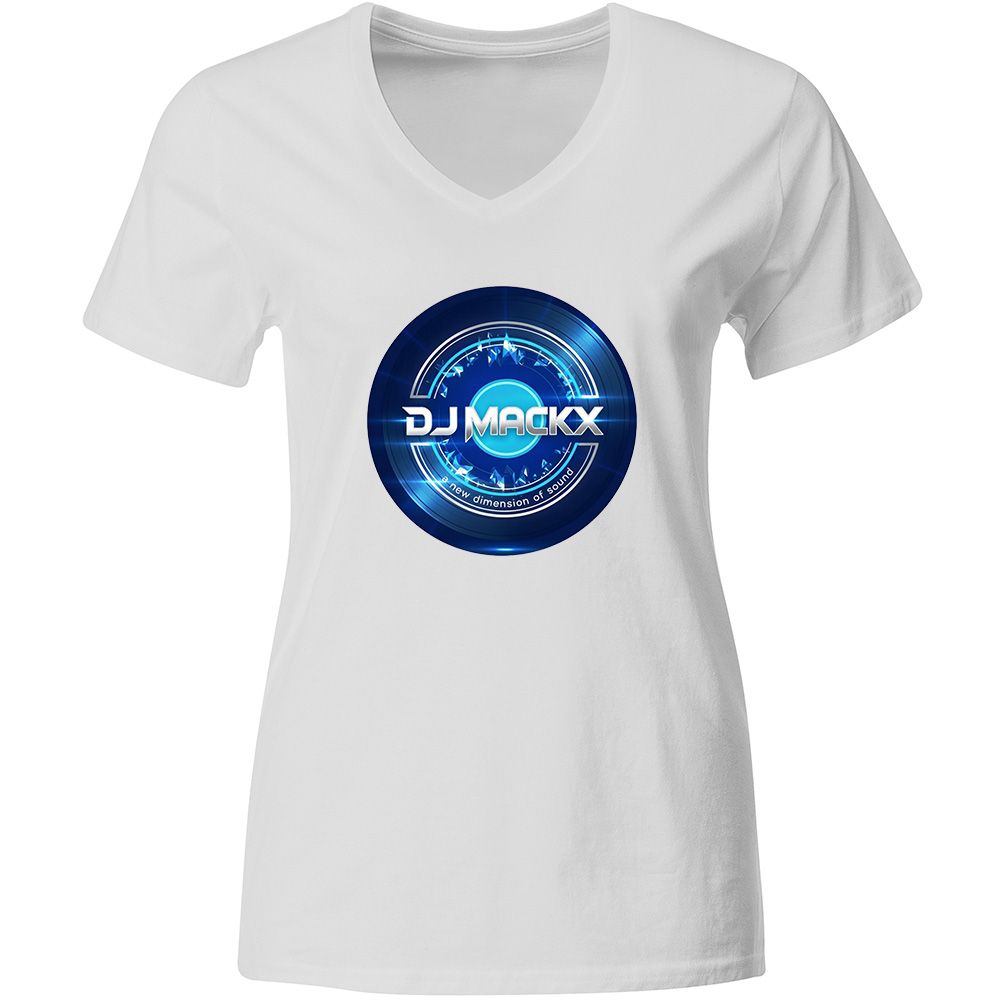 DJ Mackx T-Shirt | Blue Vinyl (Women)