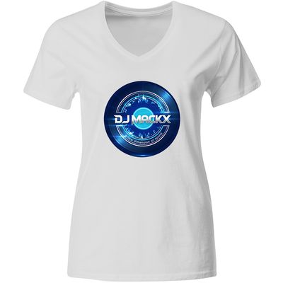 DJ Mackx T-Shirt | Blue Vinyl (Women)