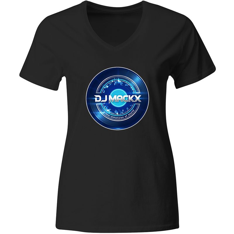 DJ Mackx T-Shirt | Blue Vinyl (Women)