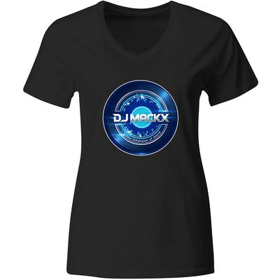 DJ Mackx T-Shirt | Blue Vinyl (Women)