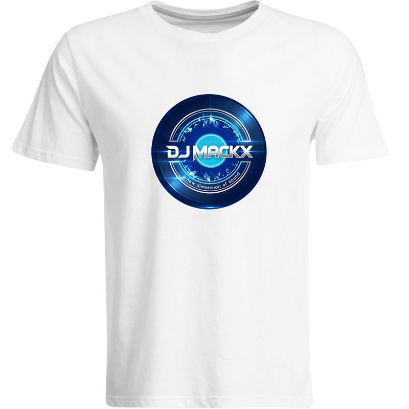 DJ Mackx T-Shirt | Blue Vinyl (Men) DJ Mackx T-Shirt | Blue Vinyl (Men)