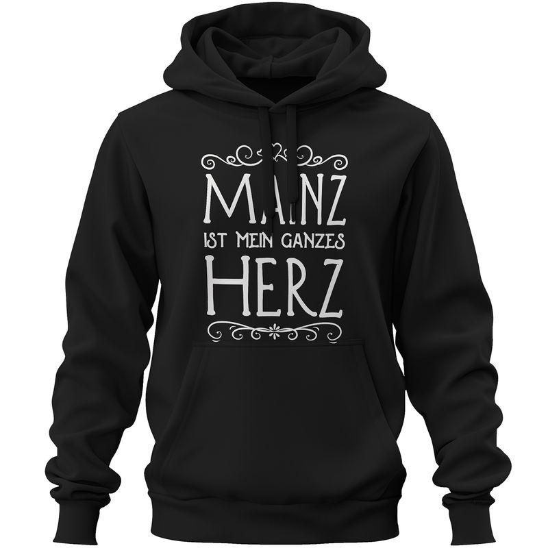"Mainz ist mein ganzes Herz" Premium Hoodie (Unisex)