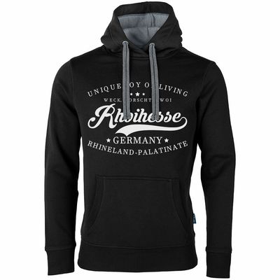 "Weck, Worscht & Woi - Rhoihesse!" Luxury Hoodie (Unisex)