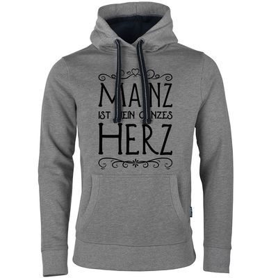 "Mainz ist mein ganzes Herz" Luxury Hoodie (Unisex)