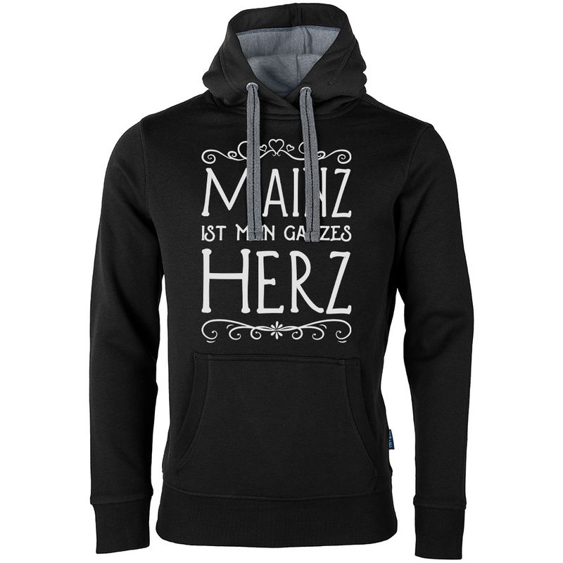 "Mainz ist mein ganzes Herz" Luxury Hoodie (Unisex)
