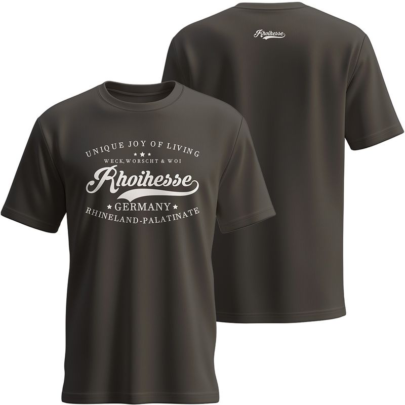 "Weck, Worscht & Woi - Rhoihesse!" T-Shirt (Herren)