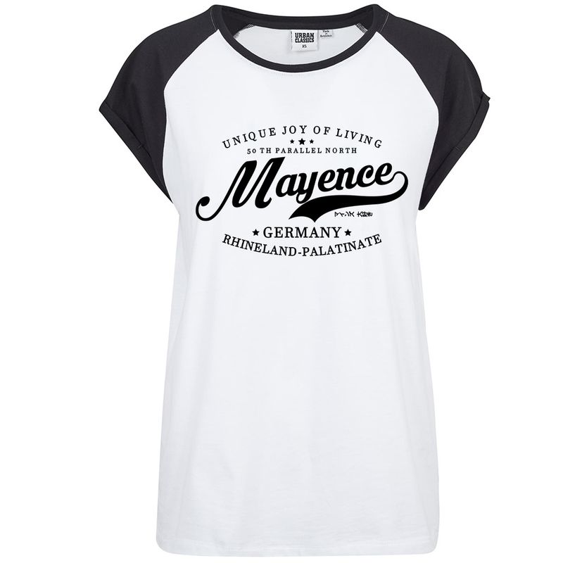 "50 th parallel North - Mayence" Contrast T-Shirt by Urban Classics (Damen)