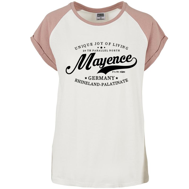 "50 th parallel North - Mayence" Contrast T-Shirt by Urban Classics (Damen)