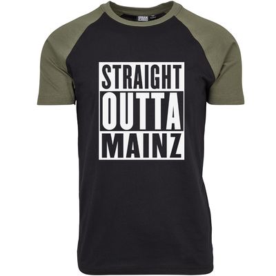 "Straight outta Mainz" Contrast T-Shirt by Urban Classics (Herren)