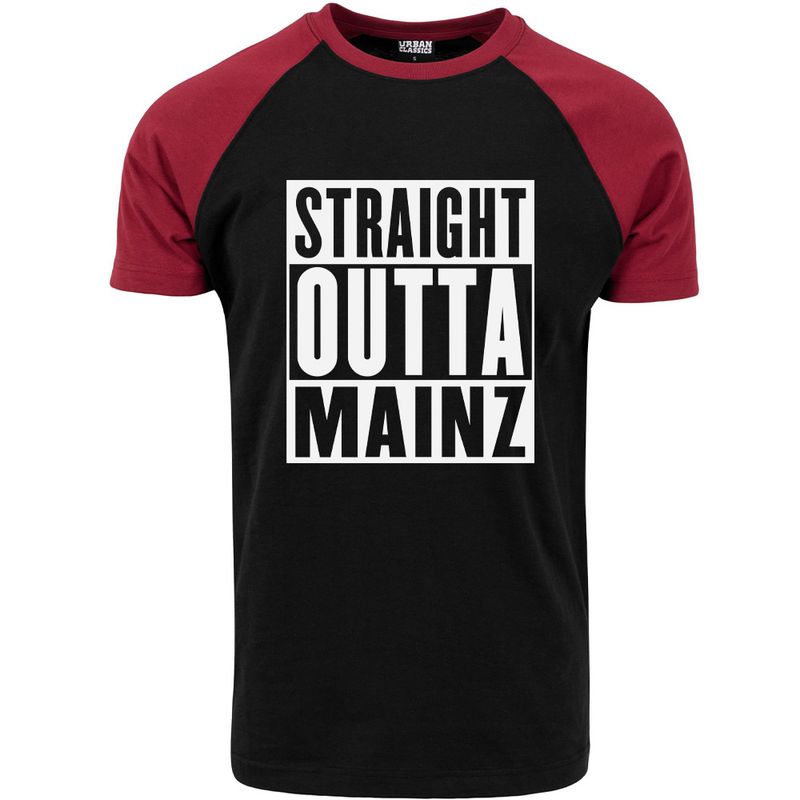 "Straight outta Mainz" Contrast T-Shirt by Urban Classics (Herren)