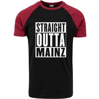 "Straight outta Mainz" Contrast T-Shirt by Urban Classics (Herren)