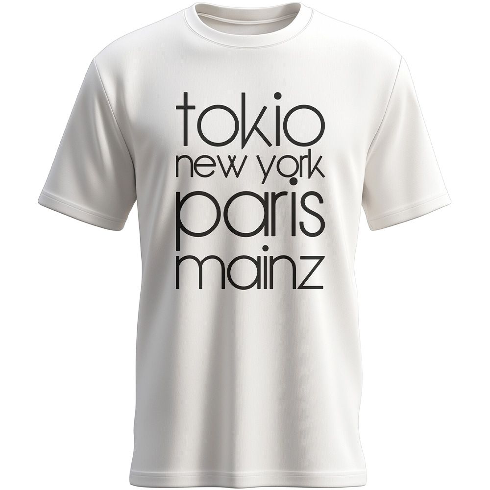 "Tokio, New York, Paris, Mainz" T-Shirt (Herren)