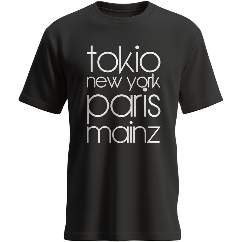 "Tokio, New York, Paris, Mainz" T-Shirt (Herren)