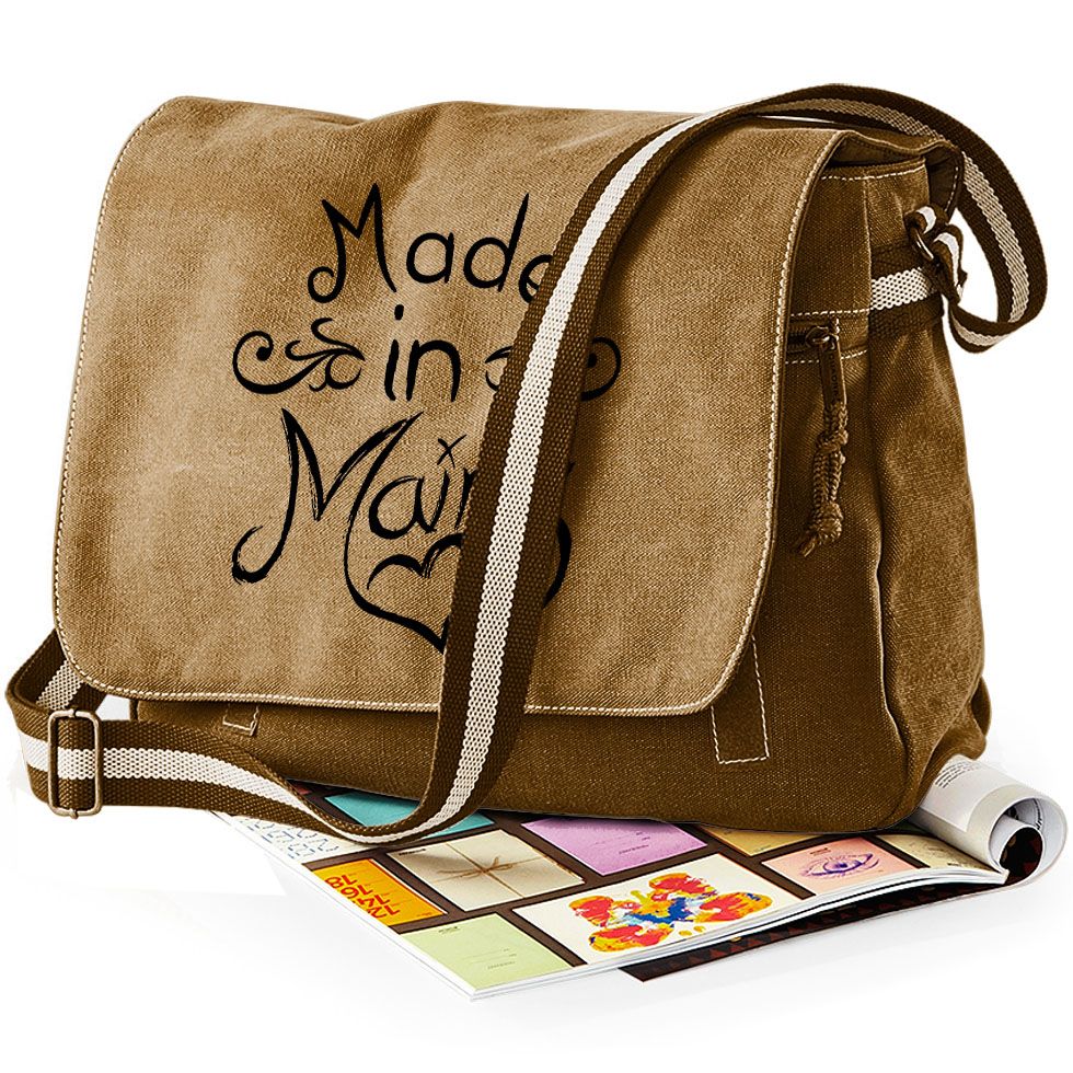 "Made in Mainz" Premium Messengertasche im Vintagelook