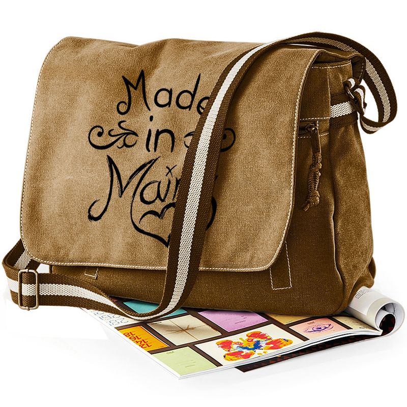 "Made in Mainz" Premium Messengertasche im Vintagelook