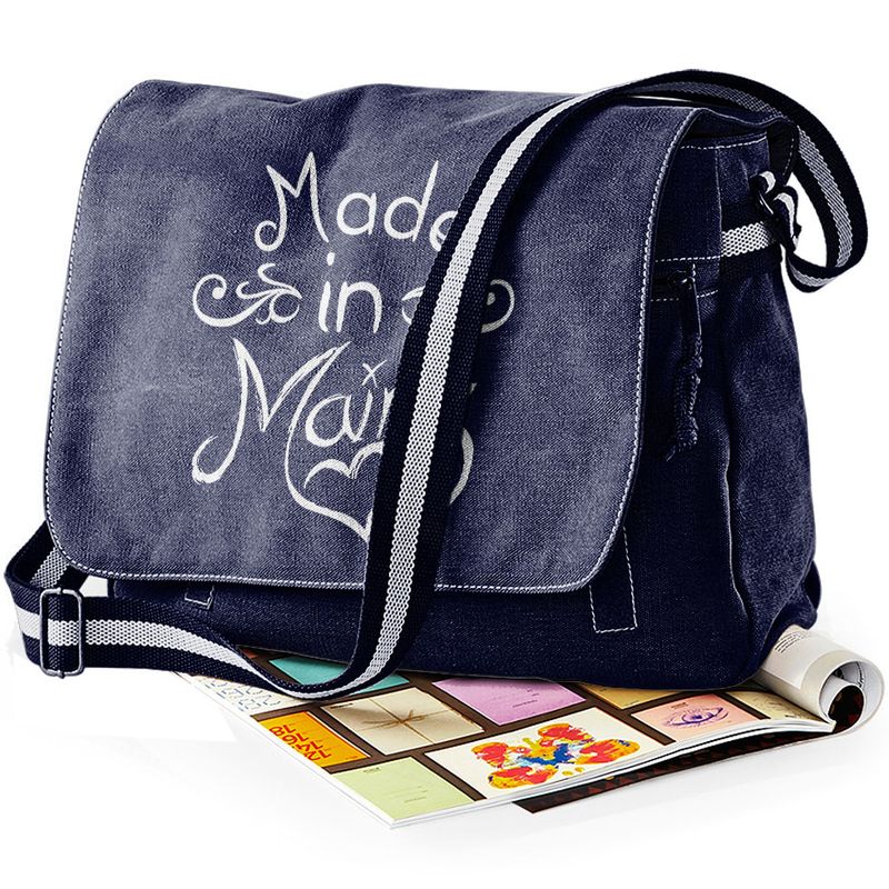 "Made in Mainz" Premium Messengertasche im Vintagelook
